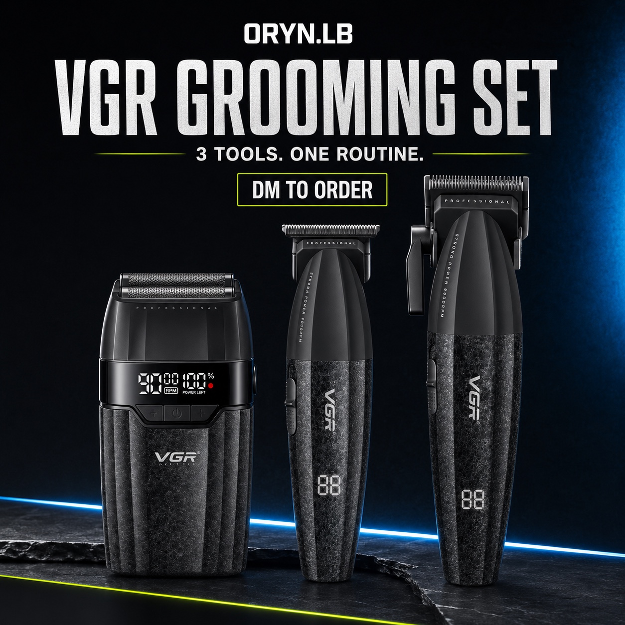 VGR professional grooming set available from ORYN.LB